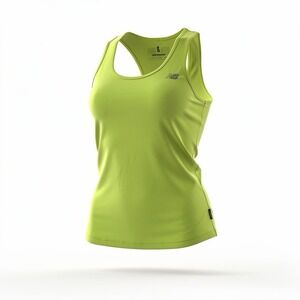 New Balance Tank Top Women's Small Lightning Dry Racer Back Yellow Running Gym